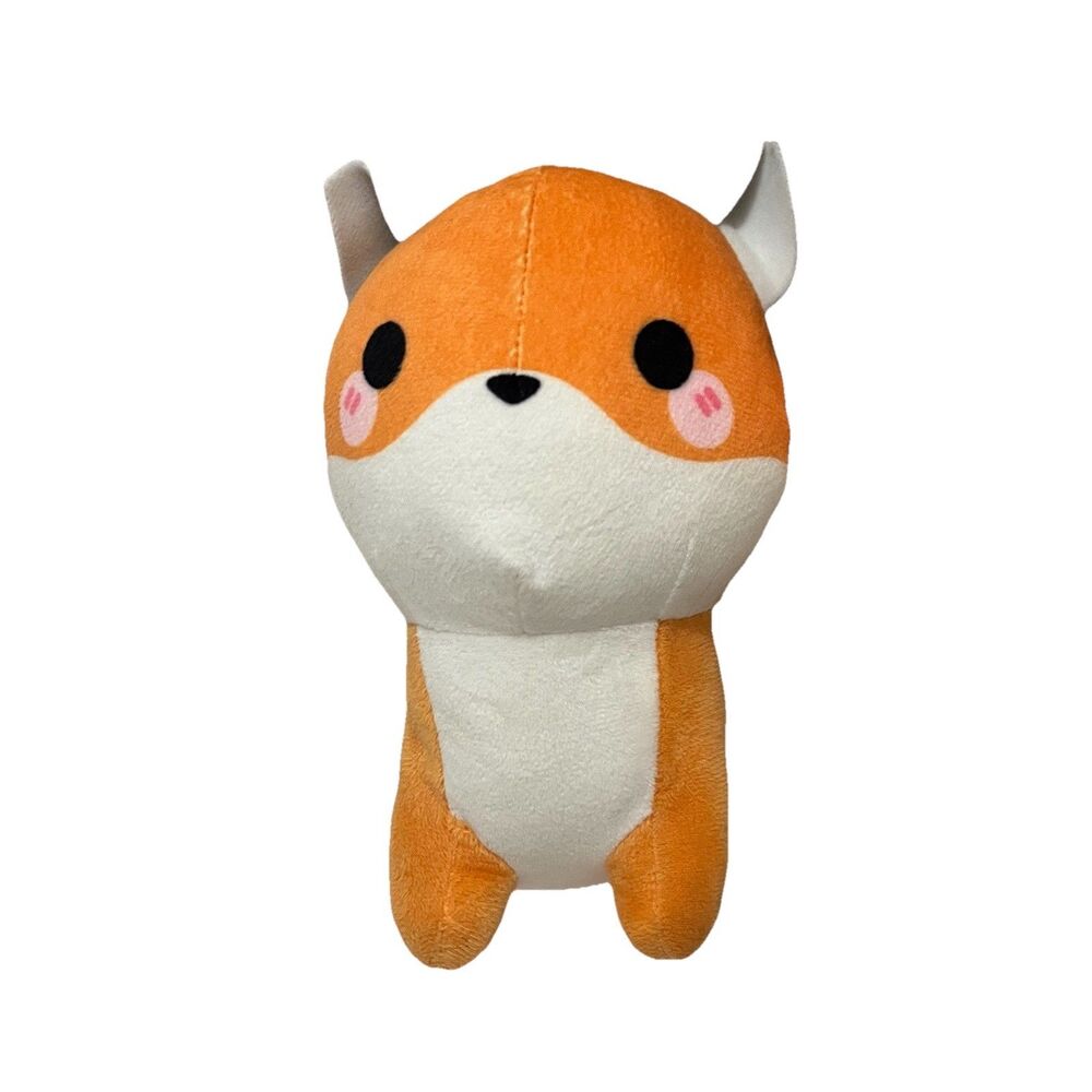 Honeymaru Mochi Kawaii Orange Fox Plush Stuffed Animal Figure 8" Aliquantum Inc.